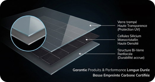 Schéma de fabrication des panneaux solaires voltec