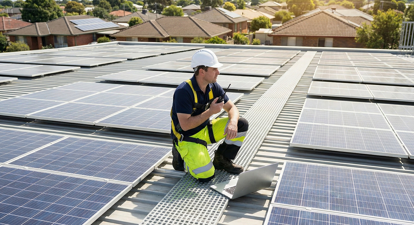 Illustration d'un expert solaire