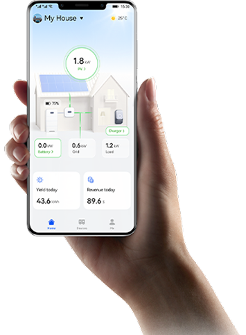 Interface de suivi de production photovoltaïque sur mobile